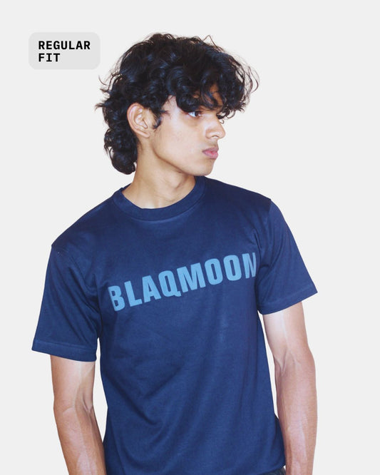 BLAQMOON ORIGINALS NAVY BLUE REGULAR FIT TEE